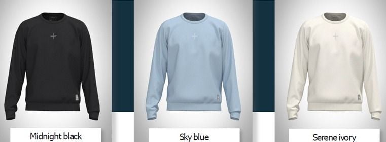 Colores Disponibles:  Marfil, Negro, Azul