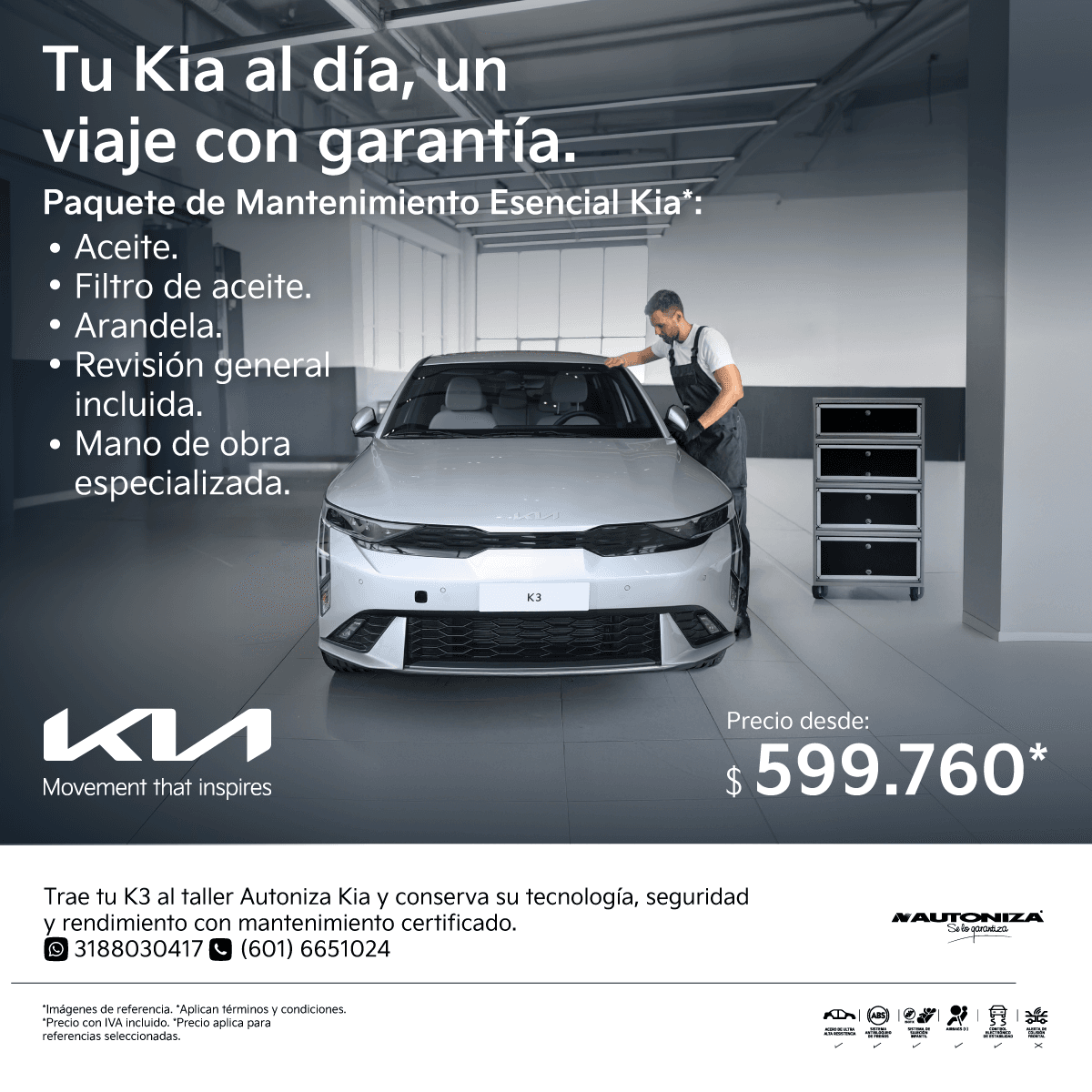 Cuidar tu Kia tiene beneficios